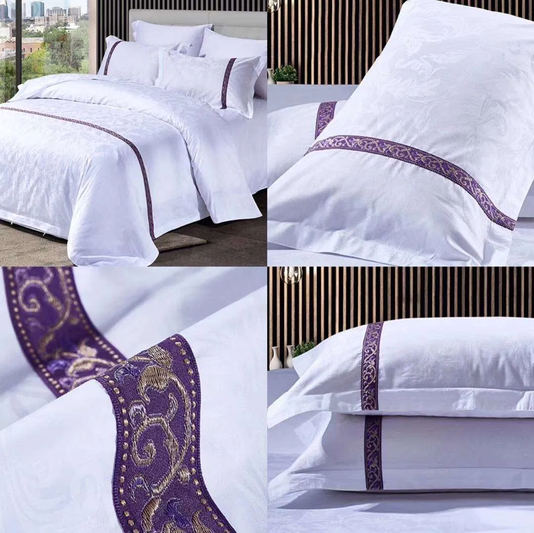 Shenone Latest Designs Wholesale Hotel Linen King Size 100% Cotton Bed Sheet