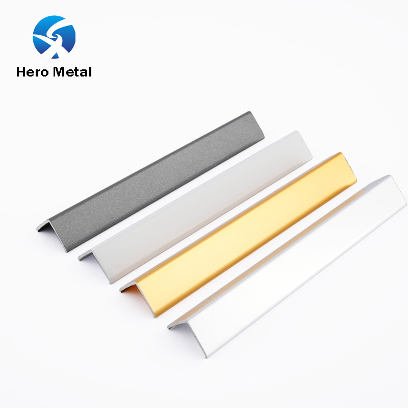 New Design Customized 1mm 2.8m Floor Decorative 30mm Home Base Hero Metal for Backsplash Porcelain L Shape Strip Tile Edge Trim