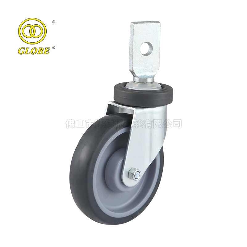 Spinting TPR Shopping Cart Caster Heavy Duty Wheel Castor for Trolley Supermarket