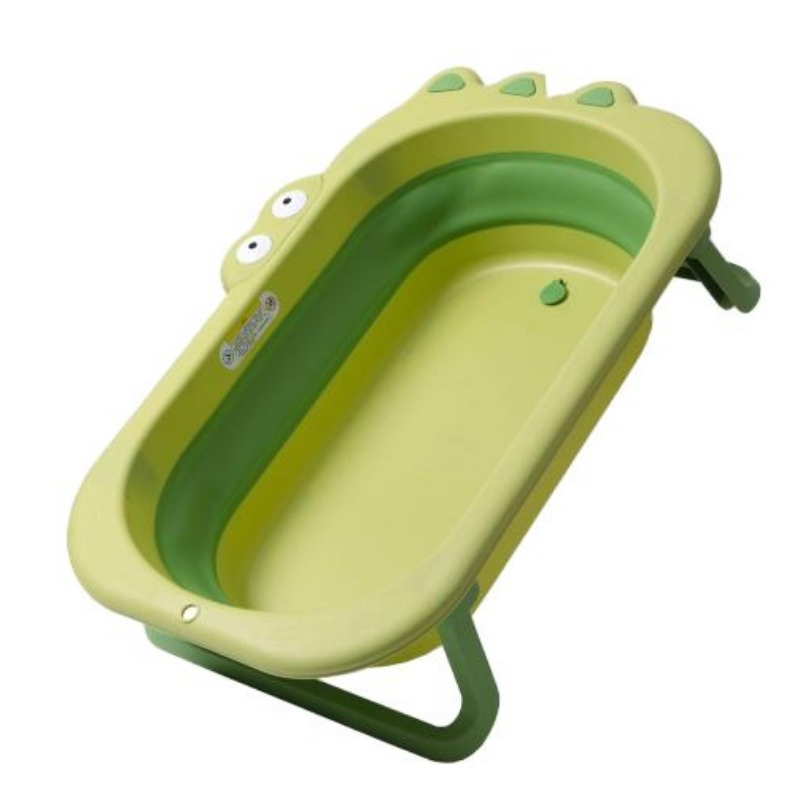 2024 Hot Sale Portable Foldable Adjustable Height Cartoon Crocodile Baby Bathtub