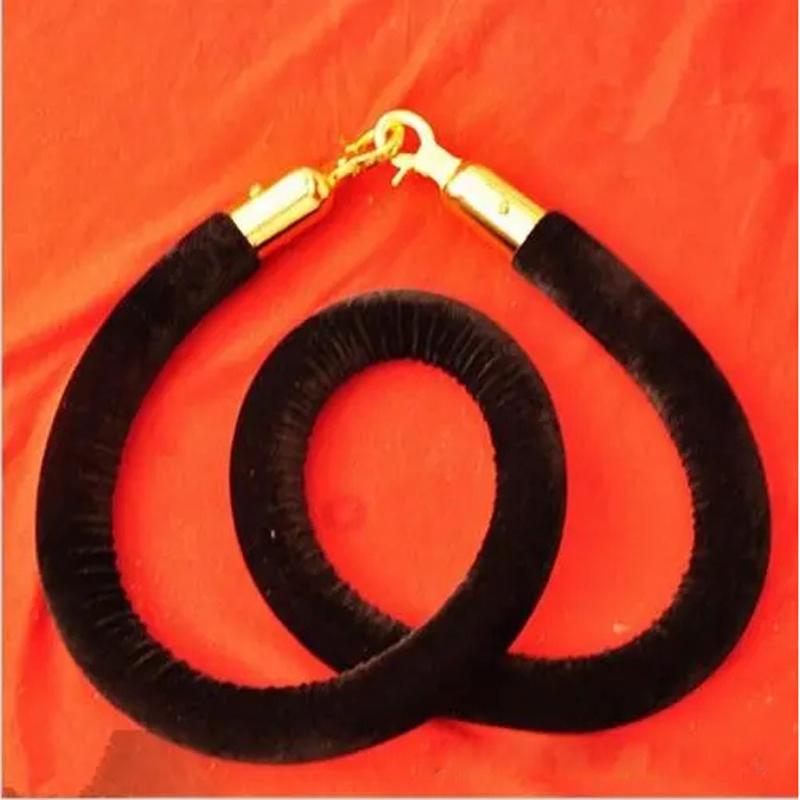 Mirror Golden 1.5m Fixed Length Rope Stanchion 95cm Height