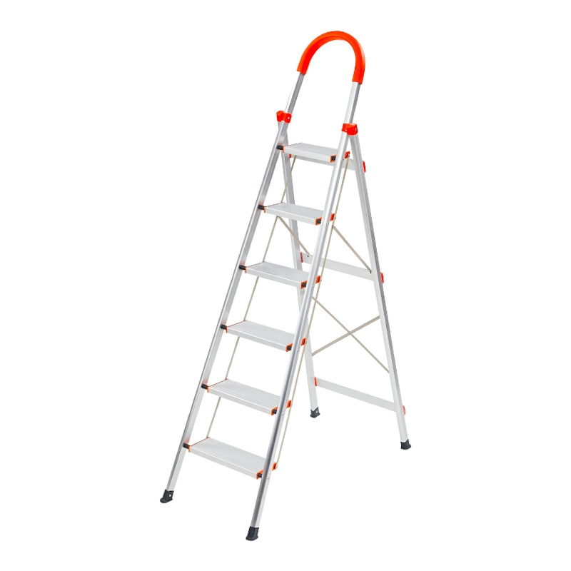 Home Use Non-Slip Step Ladder Multi-Functional Aluminum Alloy Folding Ladder