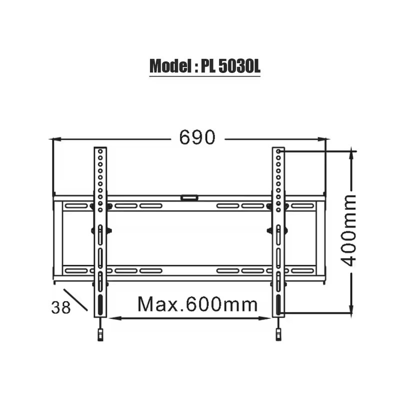 TV Wall Mounting Bracket 32-55" Vesa Max. 400*400 with Tilt