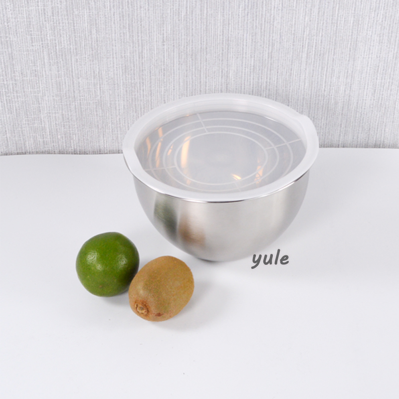 Kimchi Bowl Storage Fruit Food Serving Foldable Stainless Steel Colorful Coating France Mixing Bowl
