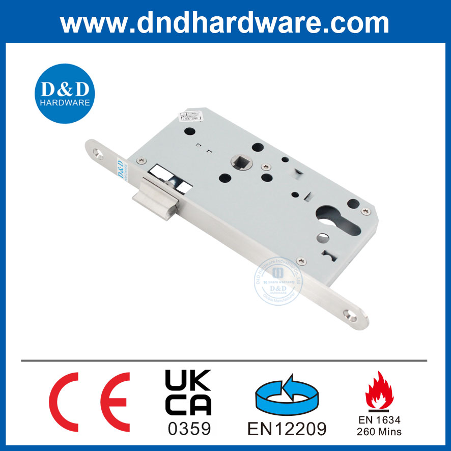 SUS304 Door Accessories CE Fire Rated Latch Bolt Lock Commercial Door Lock