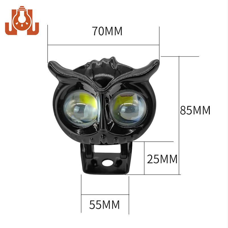 Мотоциклетная LED фара двойного цвета, 12-85В