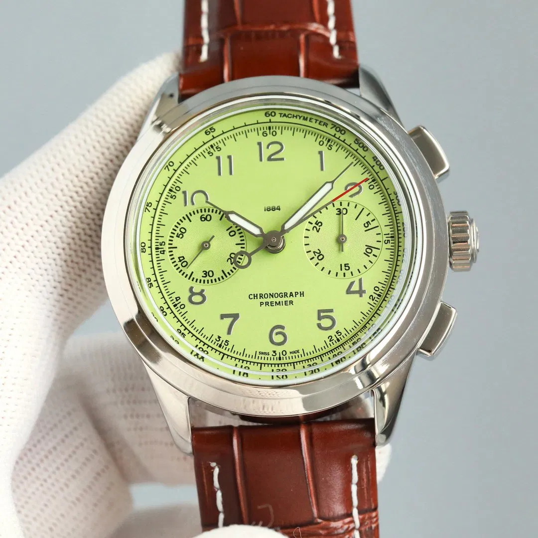 High Quality Men Quartz Leather Strap Waterproof Luminous Week Men Watch 1: 1 Watches Luxury Watch