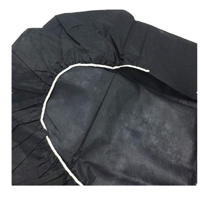 Disposable Heavy Duty Elastic Bed Cover Breathable Disposable Fitted Sheets for SPA Navy Blue Non Woven Fabric