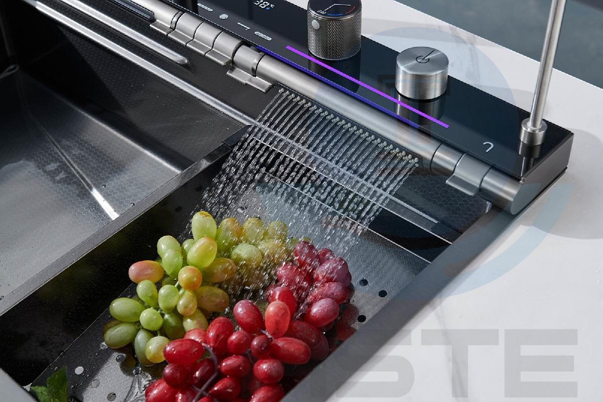 Latest Heat Popular Multifunctional Smart Platform with Heated or Normal Temp Water Single Handle Stainless Steel Faucet Kitchen Mixer Faucet Tap