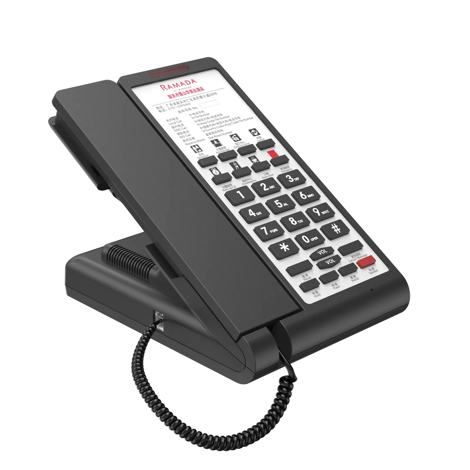 Premium Custom Logo Waterproof Corded Telephone for Hotels