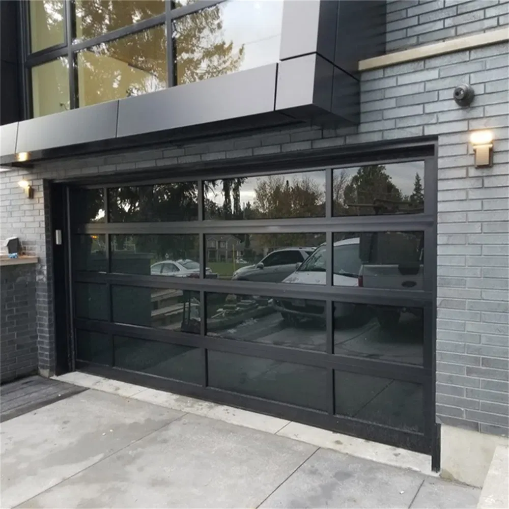 Modern Aluminum Overhead Glass Automatic Rapid Roller Garage Spiral Sectional Section Door