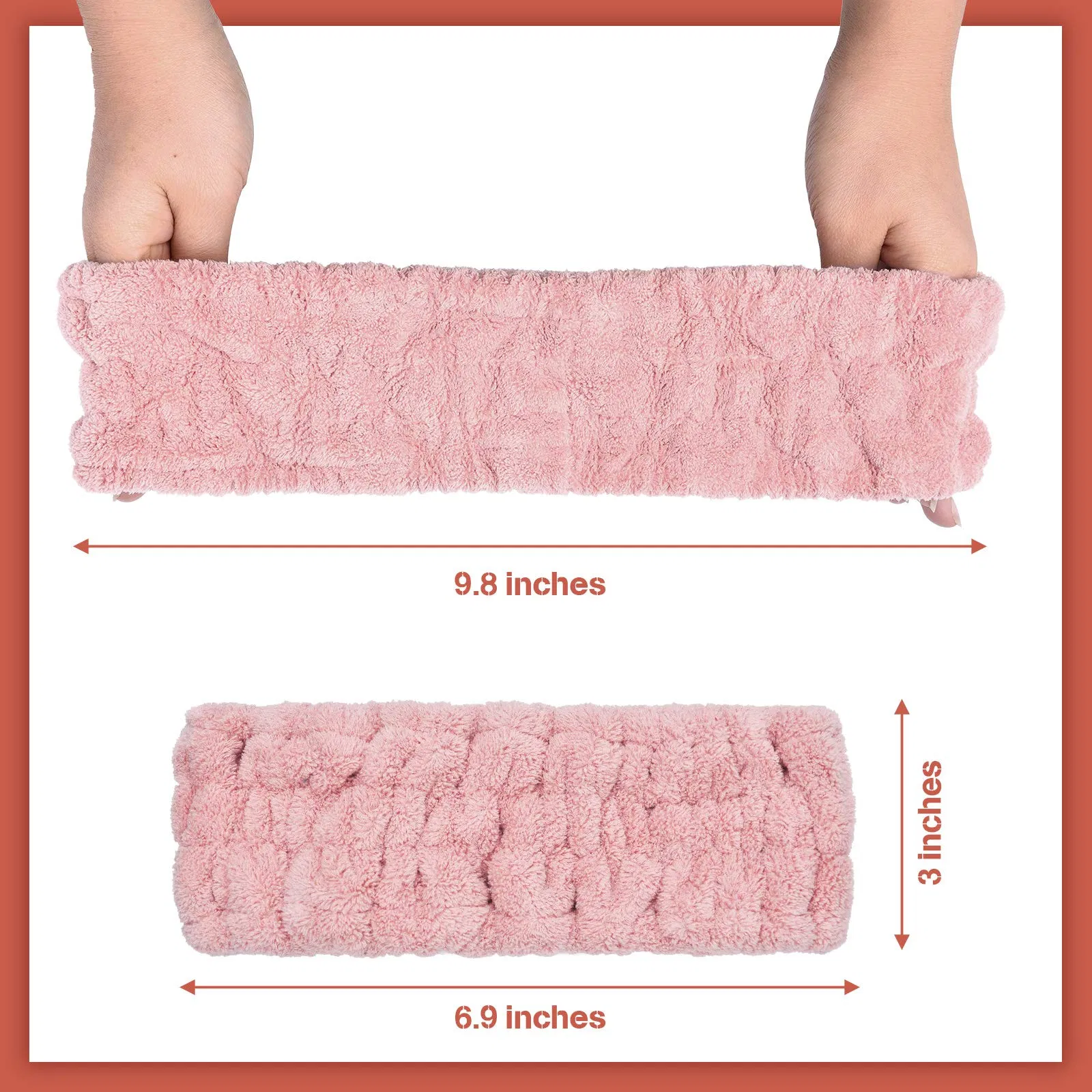 Soft Terry Cloth 3 Pieces SPA Headband for Women Facial Makeup Headband