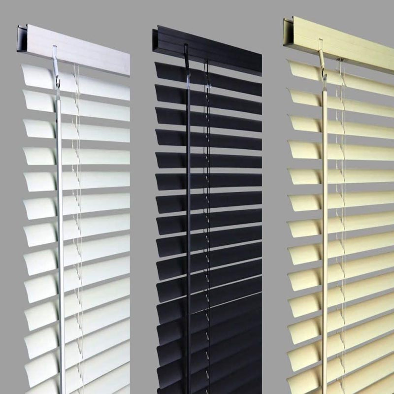 Safe Design Cordless PVC 50mm Venetian Blinds Window Covering for Children Room