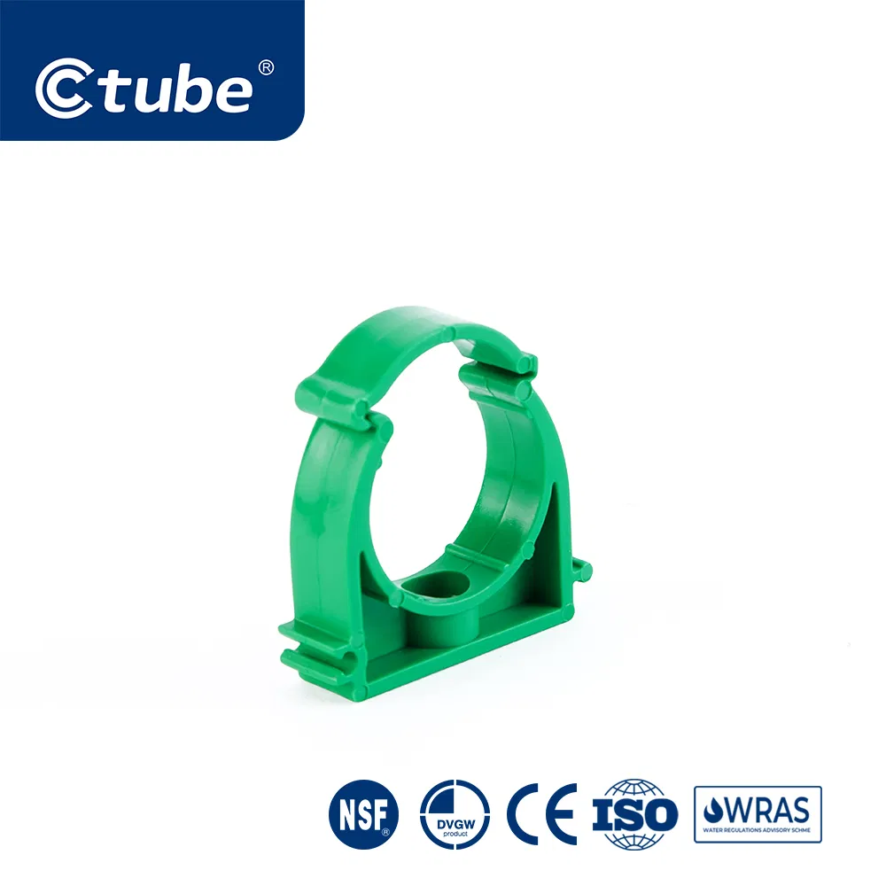 Ctube Plastic PPR Pipe Clips Corrosion Resistant Pipe Supports