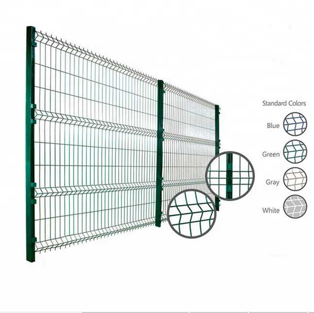 Забор садовый 3D сварная сетка зеленый ПВХ-покрытие