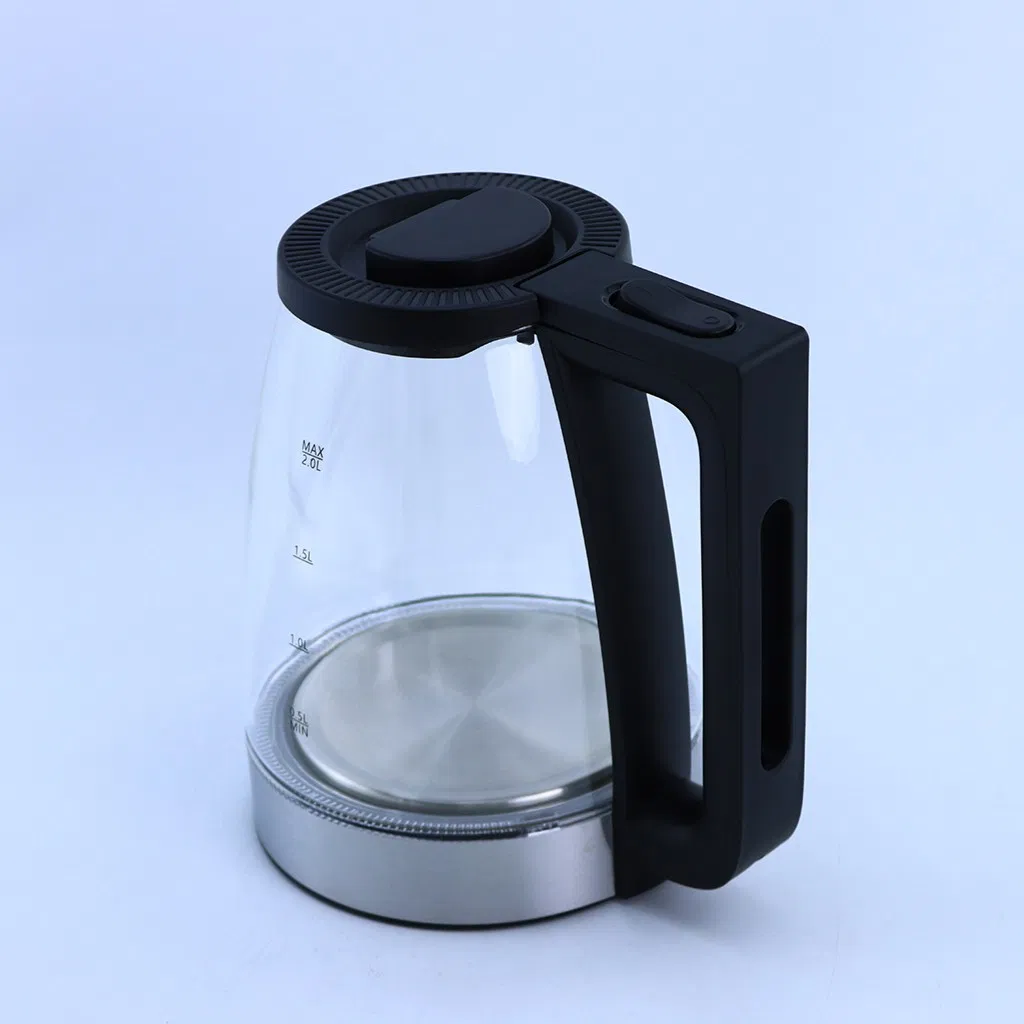 Sc-322 Modern 2L Glass Electric Kettle 220V Portable Water Heater for Kitchen Outdoor Tea Coffee Cooking Fast Automatic Shut-off