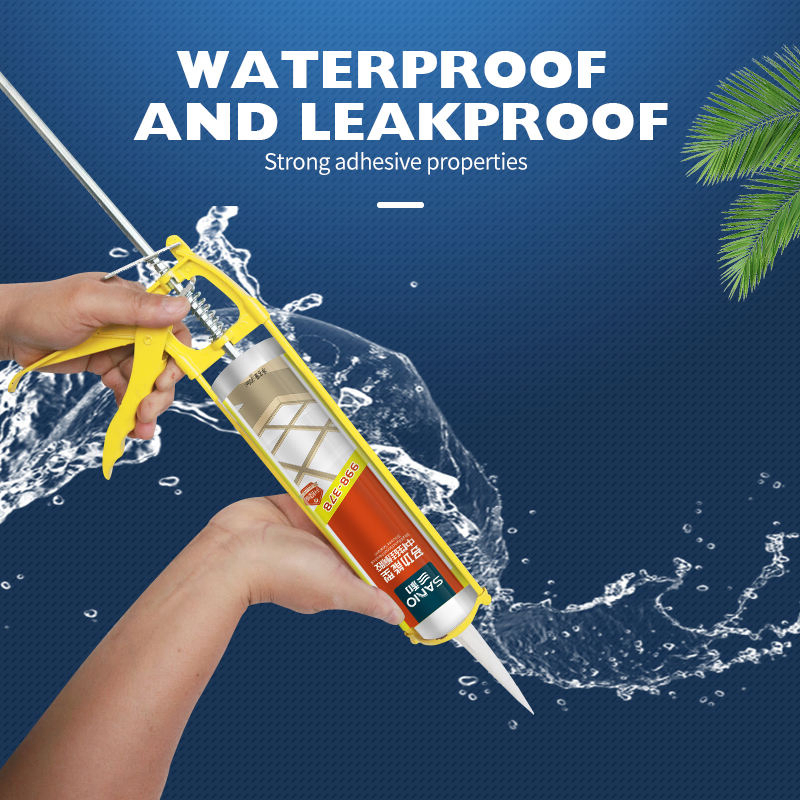 Sanvo 590ml Construction Silicone Adhesive 995 Clear Weatherproof Waterproof Sealant for Packing and Bonding Silicon Materials