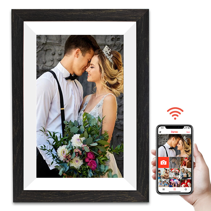 Фоторамка Frameo 10.1 дюймов, деревянная, WiFi