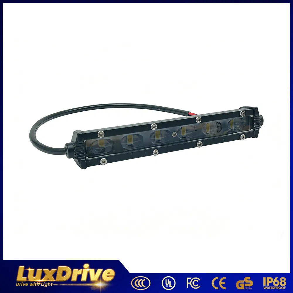 Светодиодная линейка 7 дюймов, 20Вт, 6 LED, белый свет