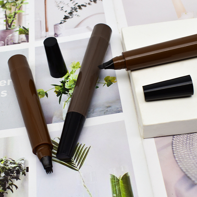 Brow Pencil Waterproof Eyebrow Pencil Private Label Custom with 4 Claws