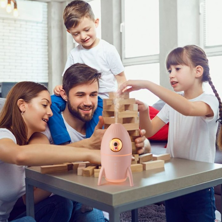 ODM New Design Cute USB Mini for Bedroom Desk Rocket Humidifier