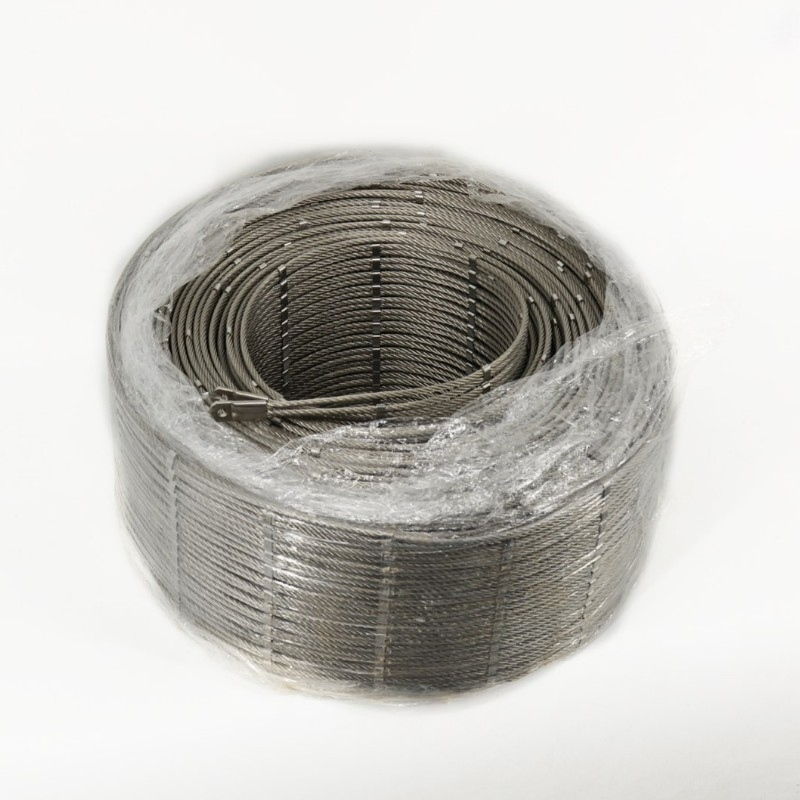 Woven Type Clip Rope Mesh 304 Stainless Steel Wire Rope Mesh