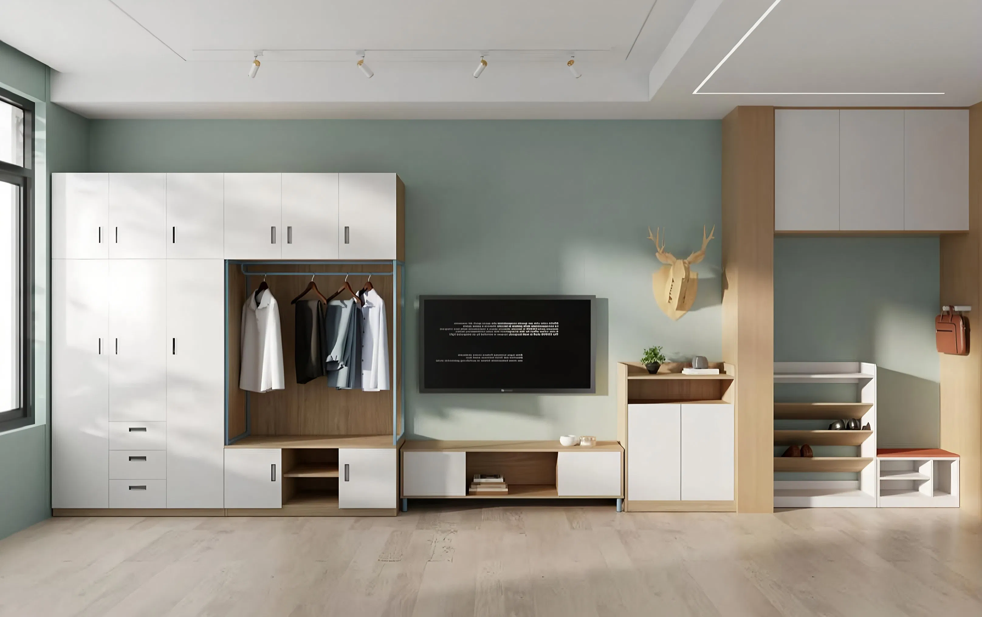 Chic Eco-Conscious Apartment Furniture Made From Green Materials for Dya003