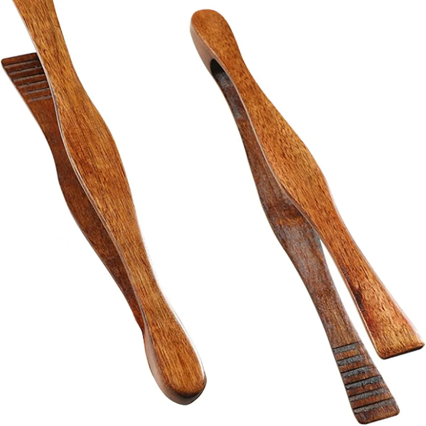 Wooden Toast Pliers 10.4-Inch Kitchen Tool Natural Wood Cooking Clip