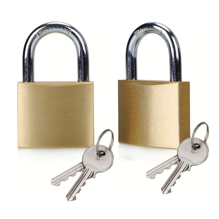 Heavy Duty Solid Brass Padlock with Key Lock with (50mm) Wide