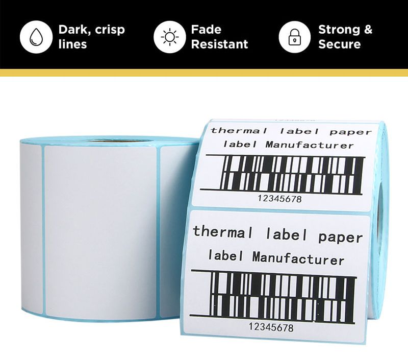 Custom Adhesive Thermal Labels 70X100mm for Printing Needs