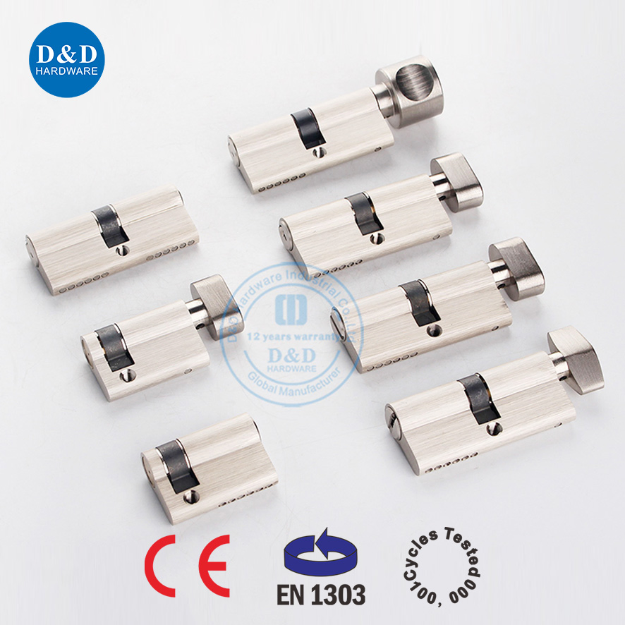 BS En1303 Fire Rated Master Key Euro Profile High Security Mortise Lock Core Solid Brass Entry Entrance Metal Door Single Half Double Thumb Turn Lock Cylinder
