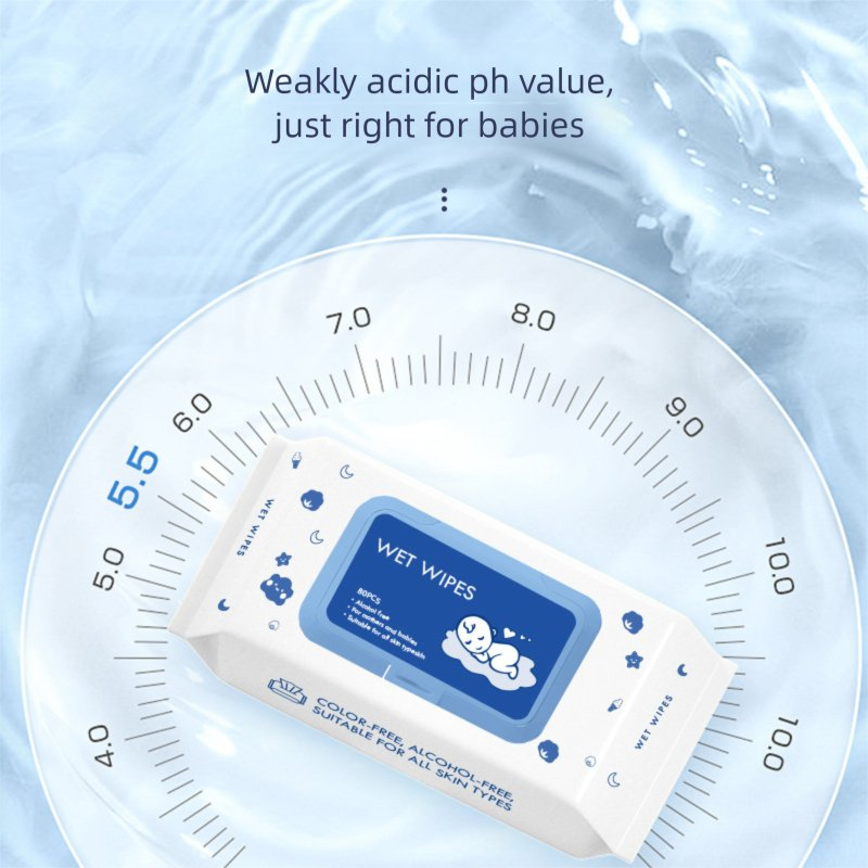 80-Count Baby Wipes Hypoallergenic, Unscented, Safe for Hand & Mouth, Baby Face & Body Cleaning, Gentle Wet Wipes for Infants & Toddlers