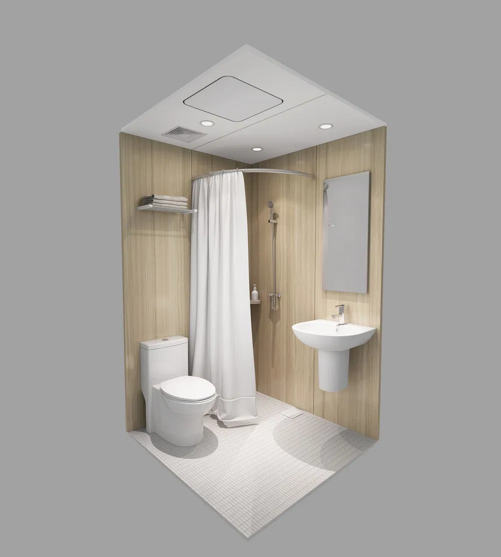 High-End Yacht Bathroom Supplier - Tongna SMC Complete Integrated Bathroom