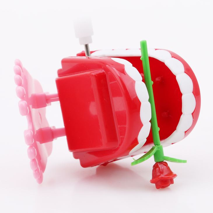Wholesale Custom Cartoon Tooth Toys Plastic Wind-up Jumping Teeth for Dental Gifts