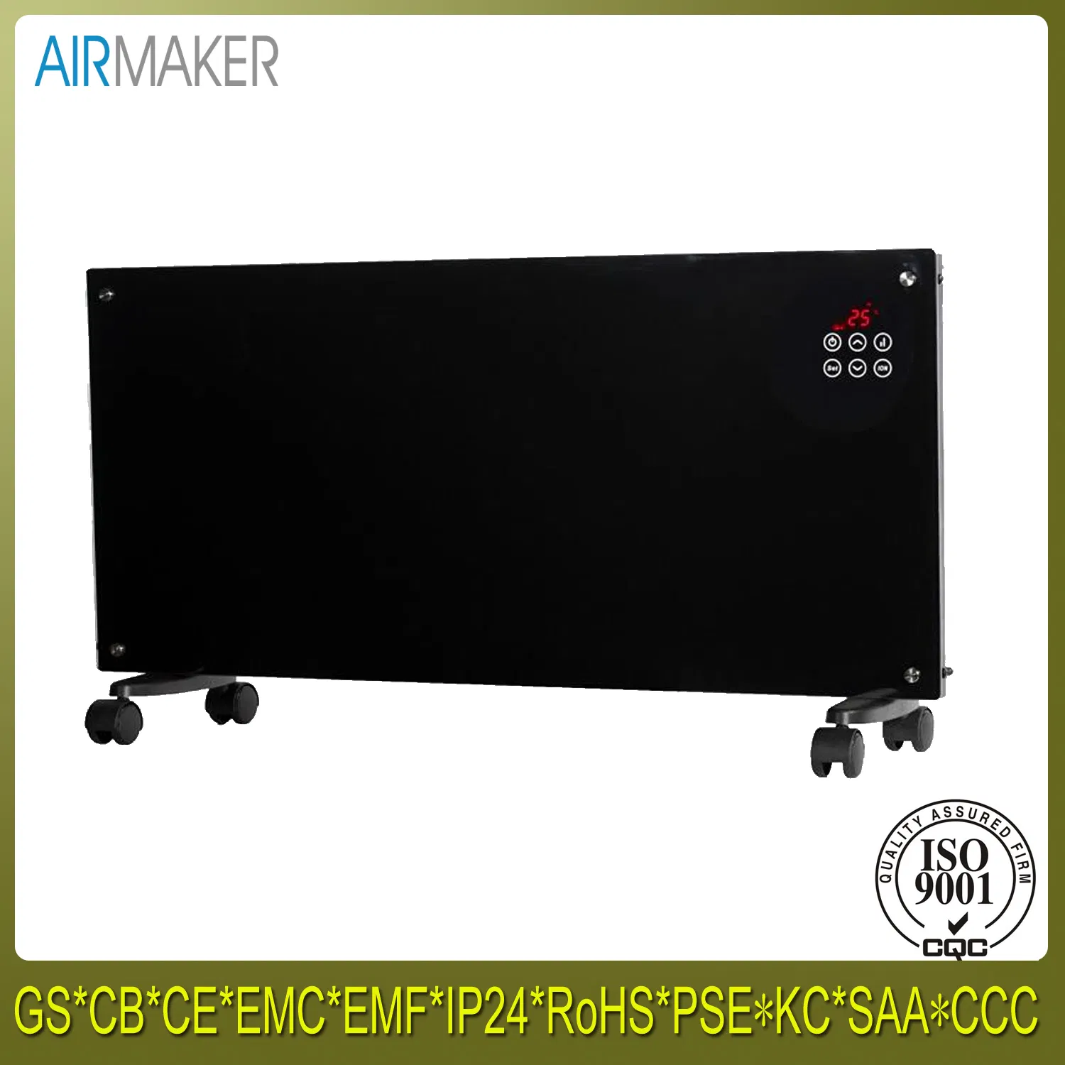 Tempering Glass Panel Indoor Natural Gas Heater