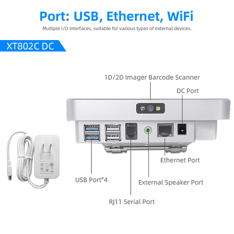 XT802C Retail Inquiry Terminal Product Information Barcode Scanning Price Checker