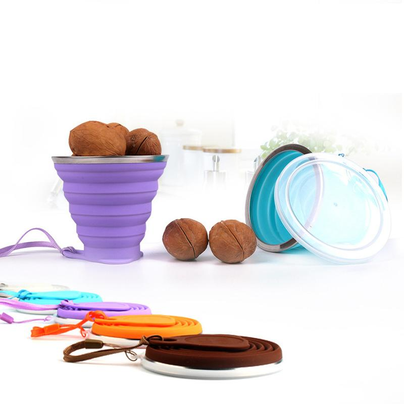 Складная силиконовая кружка Candy Color, 150 мл