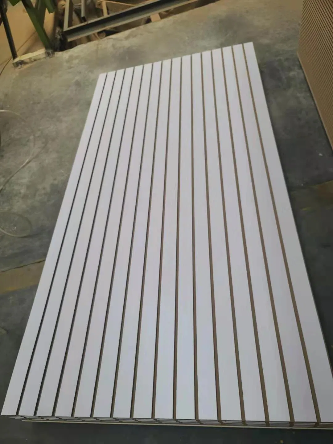 Horizontal Groove Length 2440mm Melamine Colors UV New Design MDF Slatwall Panel Slot Board