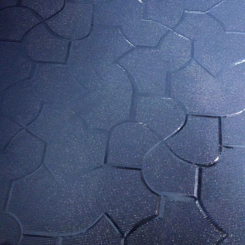 Bronze /Clear Patterned Karatachi Figured Louver Glass