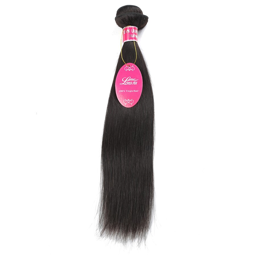 Natural Colour Straight No Shedding Human Hair Bundles Hair Extension Wig