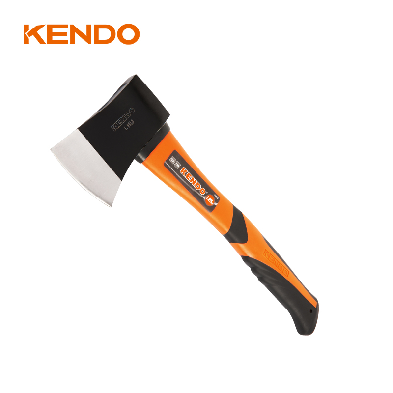 Kendo Professional Multi Function Hand Tool Carbon Steel Outdoor Camping Axe Survival Hatchet with Fiberglass Handle