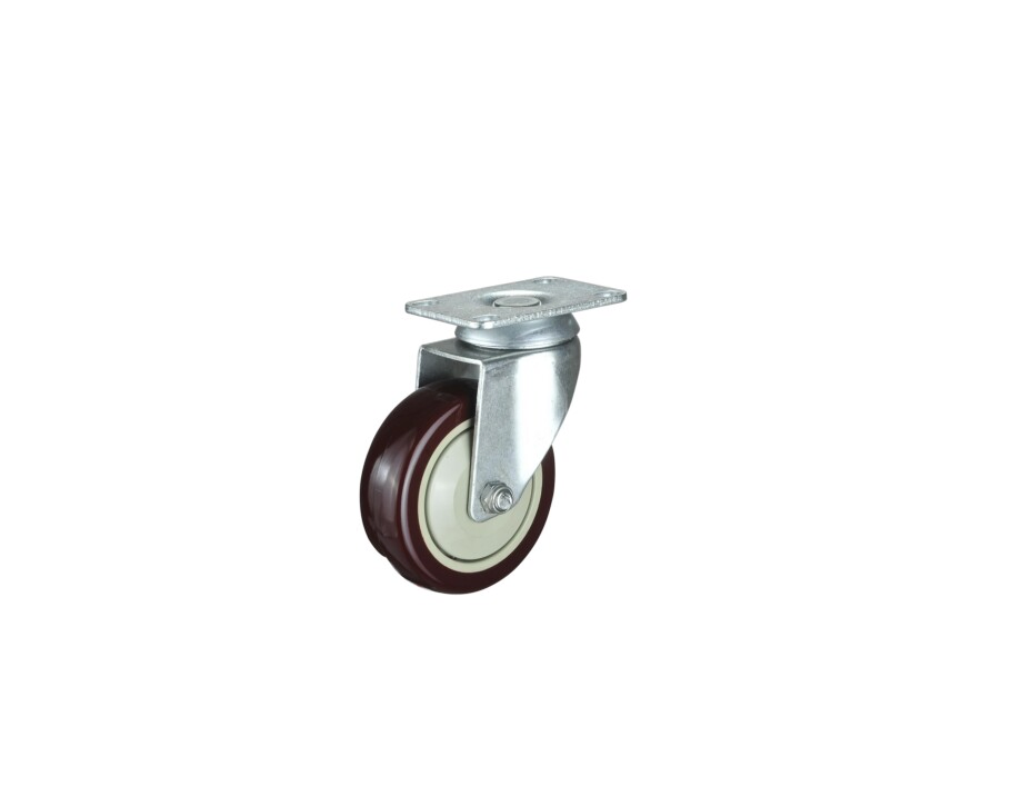 Factory Price 75mm Medium Duty Castor Swivel Top Plate PU Caster Wheels