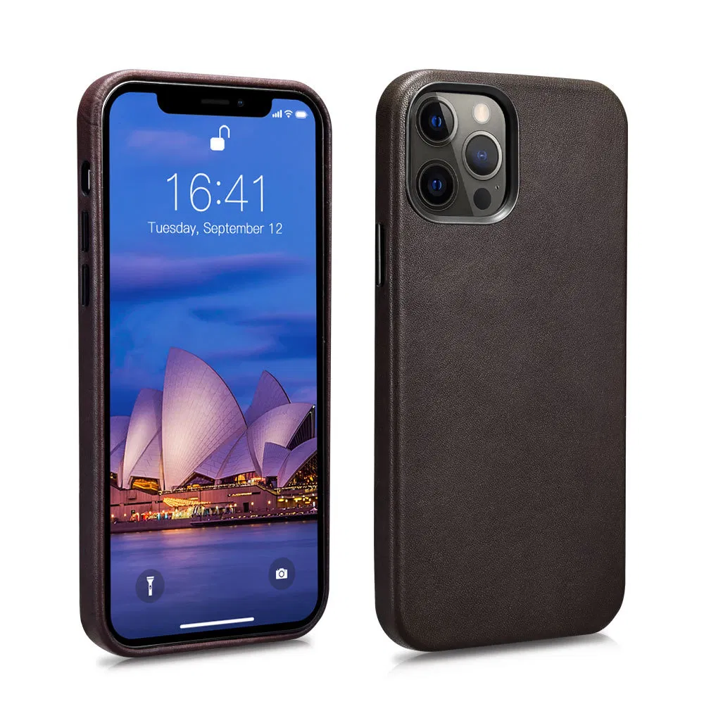 Кожаный чехол для iPhone с беспроводной зарядкой