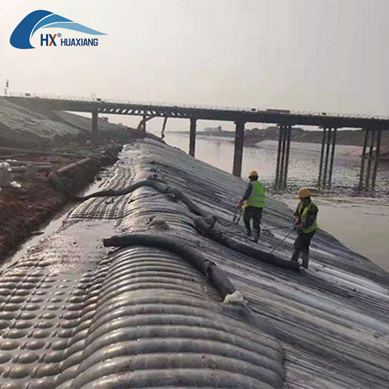 High-Strength Wear-Resistant Fabric Formed Concrete for Bank Protection Project