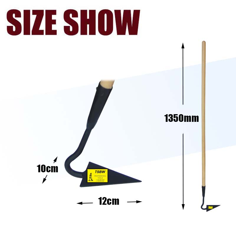 Long Wooden Handle Hardware Tool Steel Garden Farming Digging Hoe