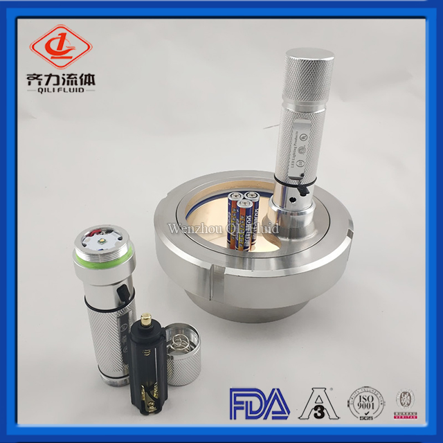 Sanitary Sight Galss with LED Lamp