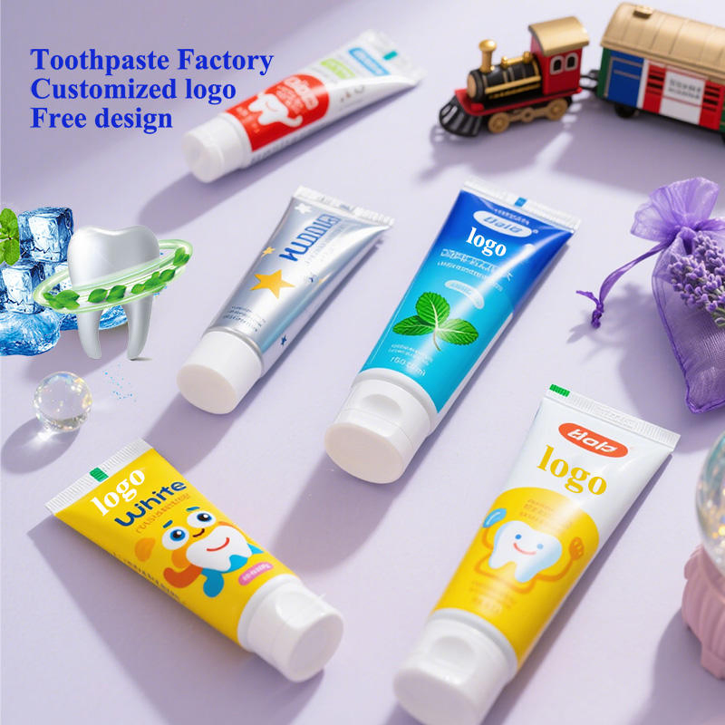 Non-Fluoride Nano Ha Toothpaste Spear Flavor Carton Custom Packaging