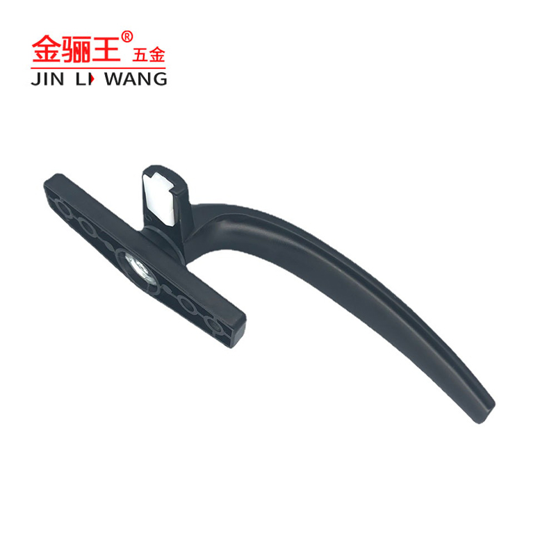 Factory Direct Interior Door and Window Hardware Accessories Sliding Window Pull 7 Shape Power Coated Black Aluminium Alloy Casement Window Handle