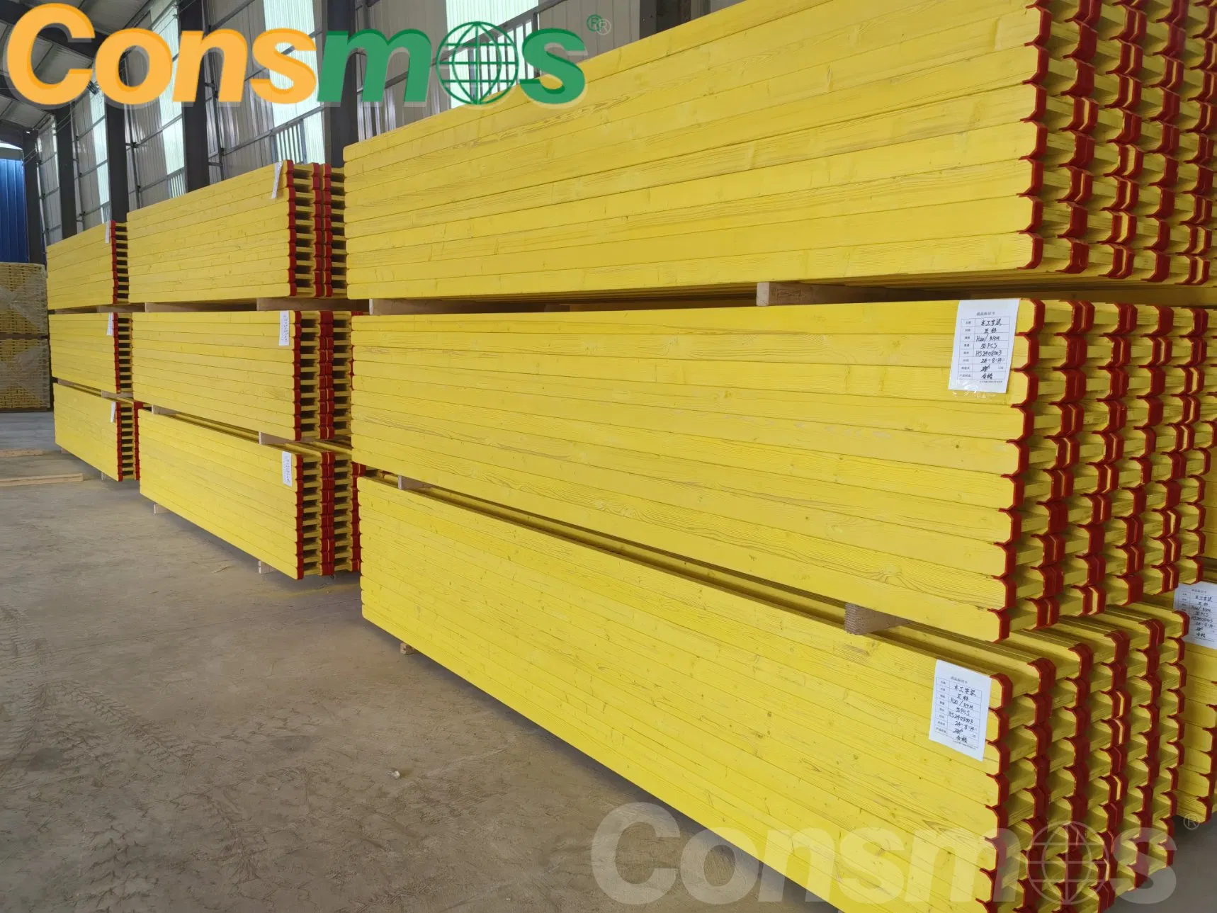 2.9 mm/3.9 mm Construction Materials Formwork Using Pine H20 Wood Beam for Building Materials