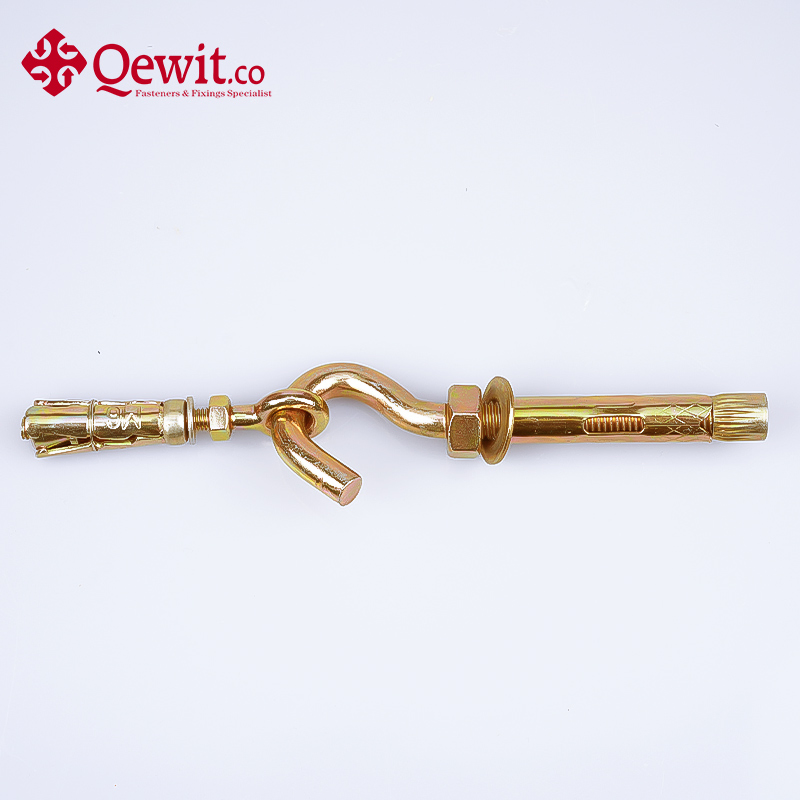 Анкерный болт с кольцом и крюком Qewitco